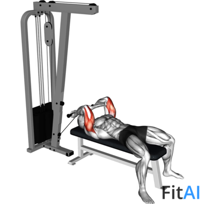 Cable Lying Triceps Extension (Low)