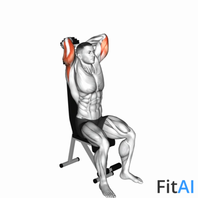 Dumbbell Seated Triceps Extension