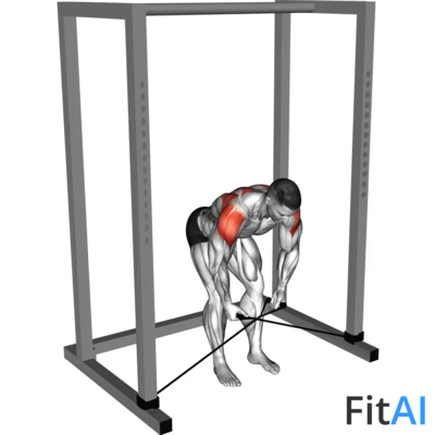 Band bent-over rear lateral raise