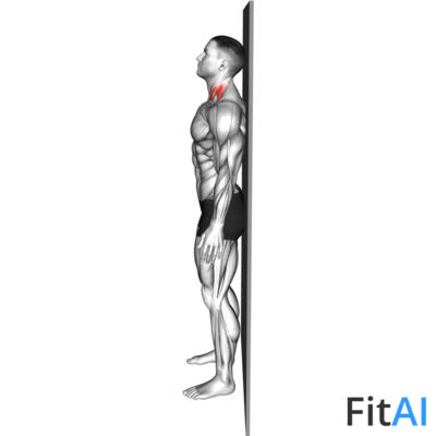 Chin Tuck against the Wall