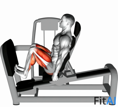 Lever Seated Squat Calf Raise on Leg Press Machine
