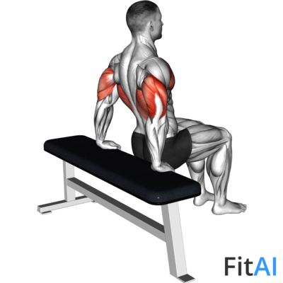 Bench Dip (knees bent)