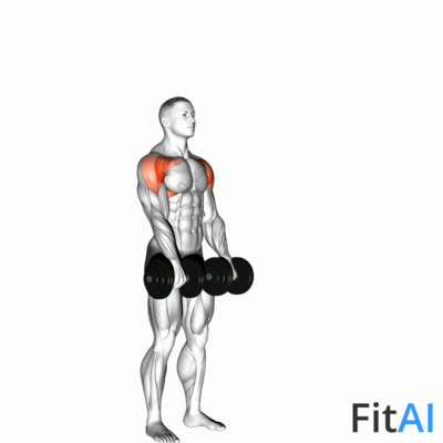 Dumbbell Standing Front Raise Above Head