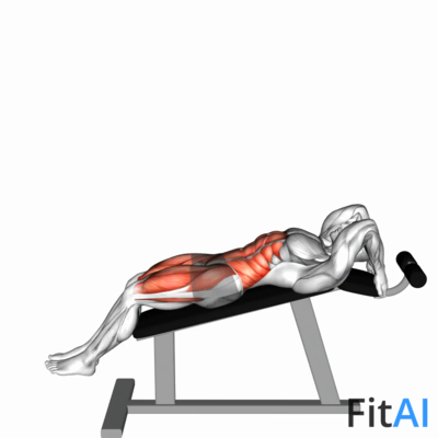 Incline Leg Hip Raise (leg straight)