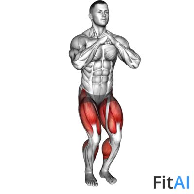 Lateral Tap in Squat Position
