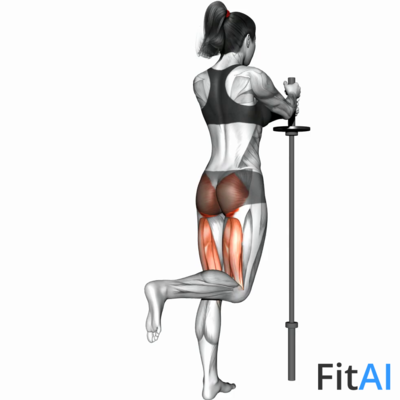 Standing Hip Extension (bent knee)