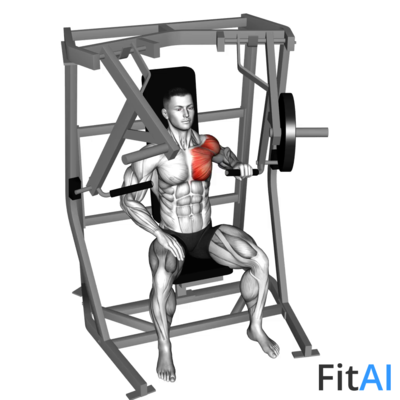 Lever One Arm Chest Press (Plate)