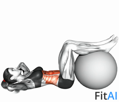 Crunch (legs on stability ball)
