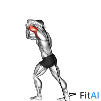 Band Overhead One Arm Triceps Extension (V2)