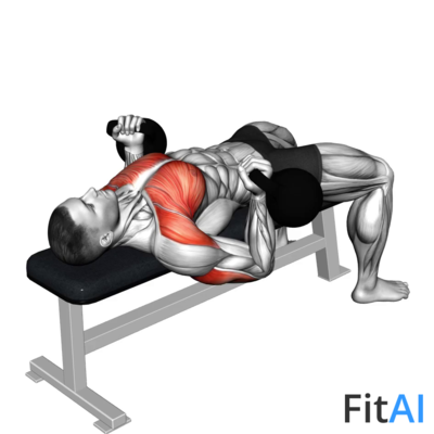 Kettlebell Reverse Bench Press