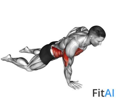 One Arm Push-up (on knees)