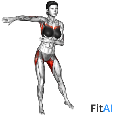 Standing Hip Frontal Rotation with Shoulders Adduction