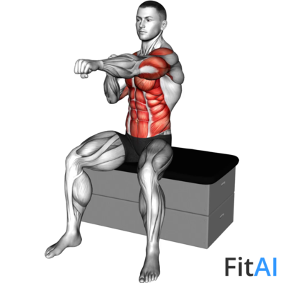 Sitting Punch on a padded stool