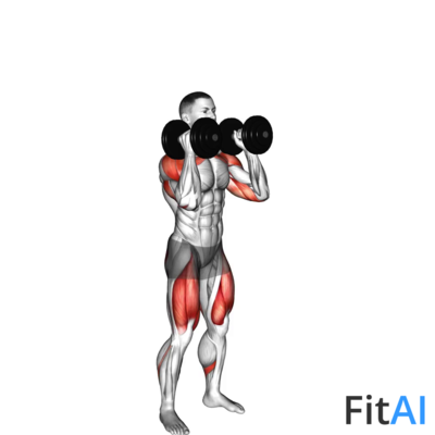 Dumbbell Squat to Overhead Press
