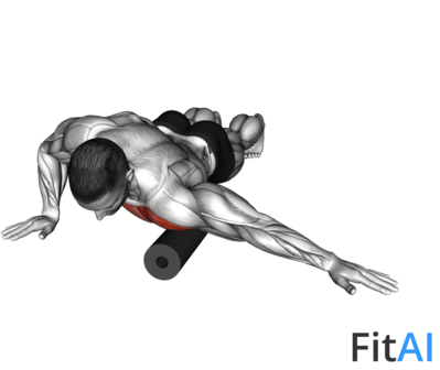 Roll Front Shoulder and Chest Lying on Floor