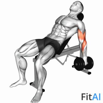 Dumbbell Incline Hammer Curl