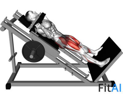 Sled Wide Hack Squat