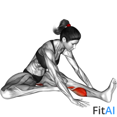 Seated Hip External Rotator And Hip Extensor Stretch