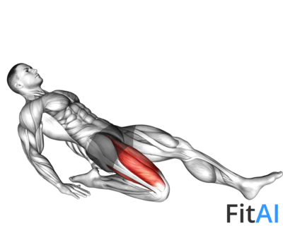 Single Lean Back Quadriceps Stretch