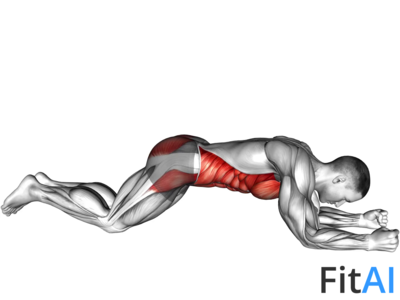 Kneeling plank