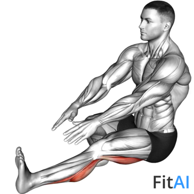 Sitting Toe Pull Calf Stretch