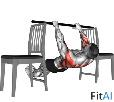 Inverted Row between Chairs