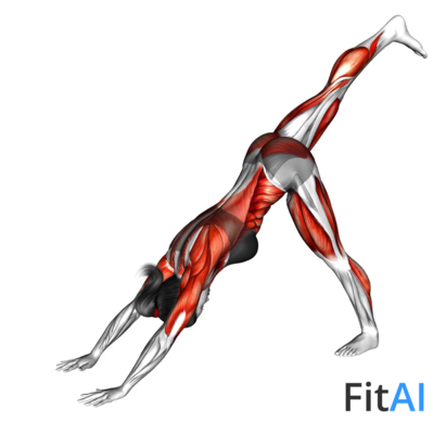 Down Dog Knee to Nose