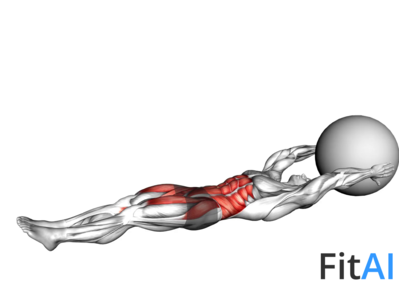 V-up Down (Stability ball)