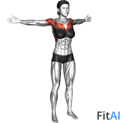 Bodyweight Standing Straight Arm Chest Fly