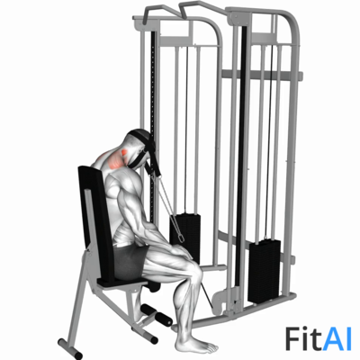 Cable Seated Neck Extension (Head harness)