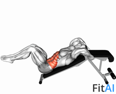 Decline Bent Leg Reverse Crunch