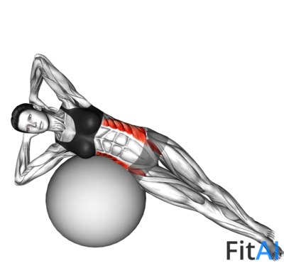 Side Bend (on stability ball)