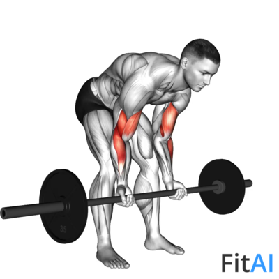 Barbell Standing Concentration Curl