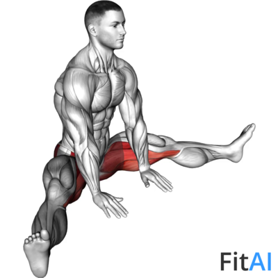 Seated Knee Flexor And Hip Adductor Stretch