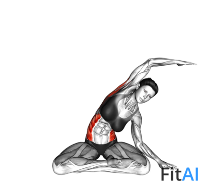 Sitting Lotus Dynamic Side Stretch