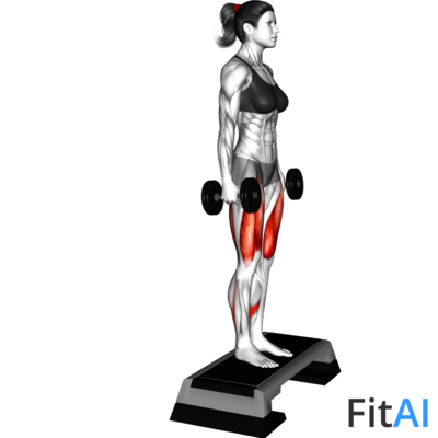 Dumbbell Rear Lunge from Step
