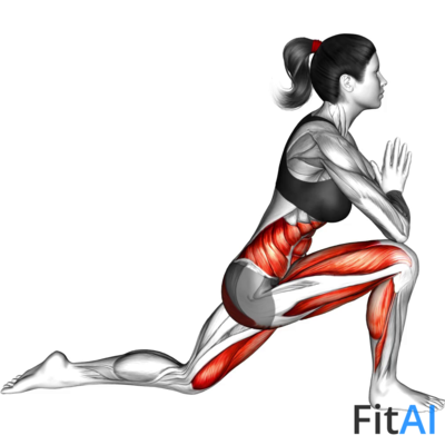 Twisted Leg Lunge Pose