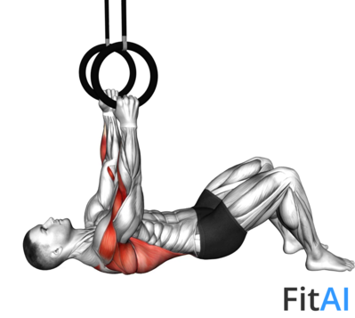 Ring Bent Knee Inverted Row