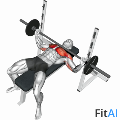 Barbell Wide Bench Press