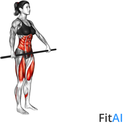 Stick Twist Lunge Stretch