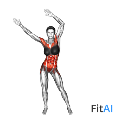 Standing Hip Frontal Rotation Arm Sways