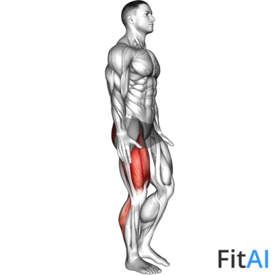 One Leg Heel Touch Squat
