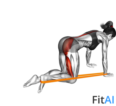 Resistance Band Leg Kickback