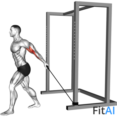 Band 45 Degrees One Arm Biceps Curl