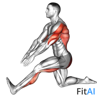 Kneeling Toe-up Hamstring Stretch