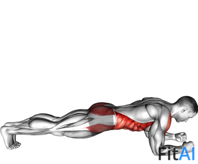 Front Plank with Twist