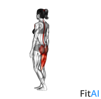 One Leg Bodyweight Deadlift with Arm and Leg Extended