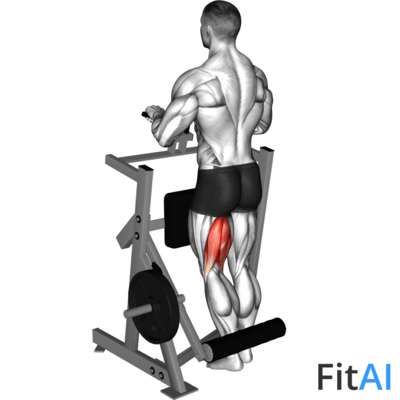 Lever Standing One Leg Curl (Plate)