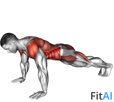 Bodyweight Front Plank to Downward Dog