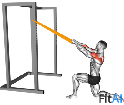 Resistance Band Half Kneeling Face Pull